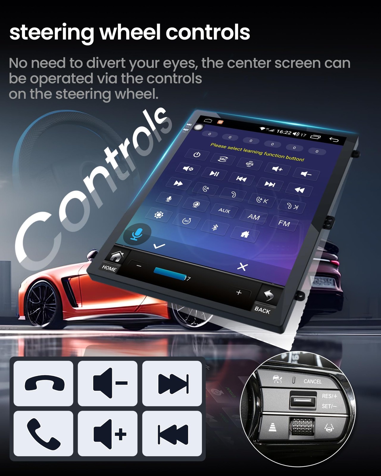 8Core 64GB Android 13 Car Stereo Radio CarPlay GPS Navi For 2013-2014 Ford F150