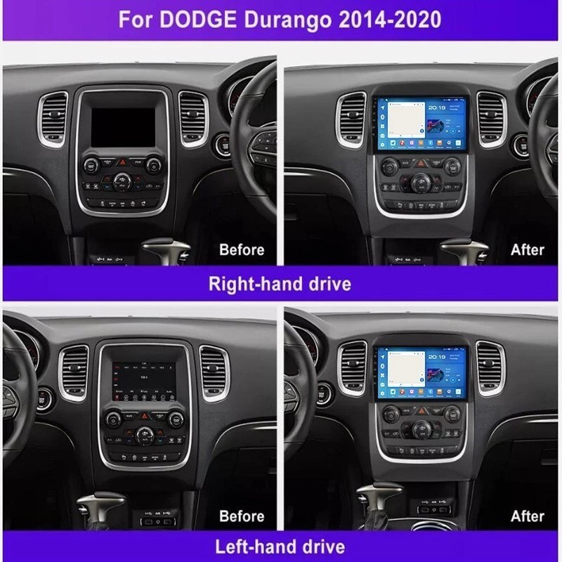 9″ 64GB Android13 Car Stereo Radio CarPlay GPS Navi For Dodge Durango 2014-2020