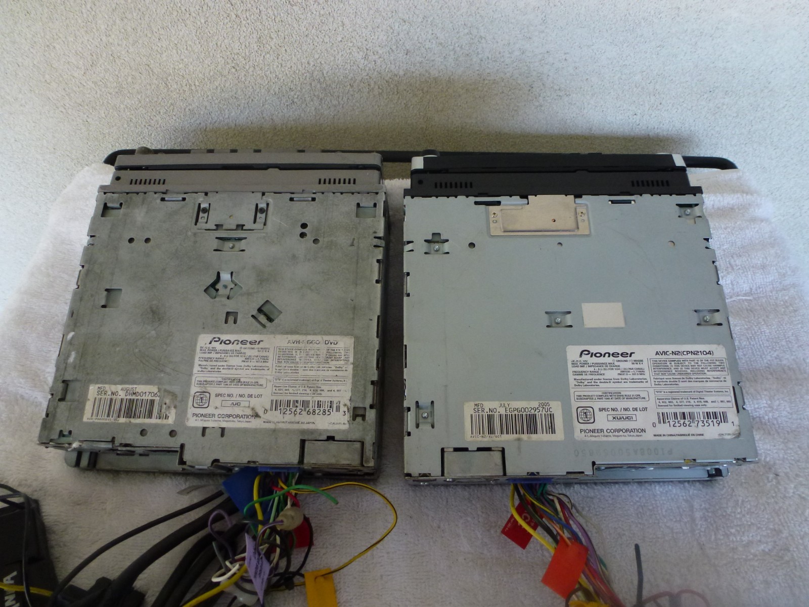 Pioneer AVIC-N2 and AVH-P6600DVD Navigation DVD CD receivers Parts/Repair