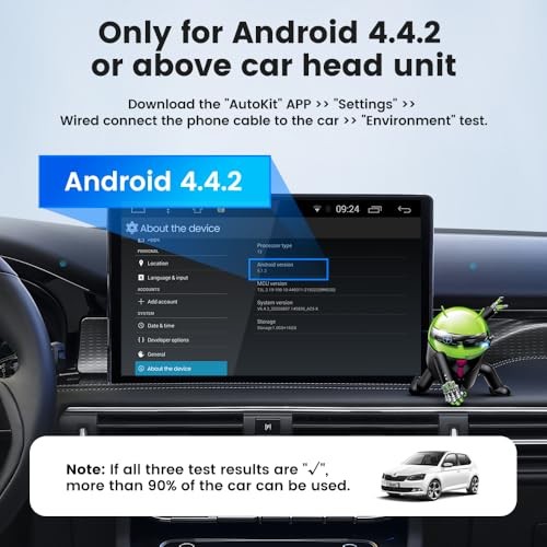 Wireless CarPlay & Wireless Android Auto,Built-in APK App,for Car with