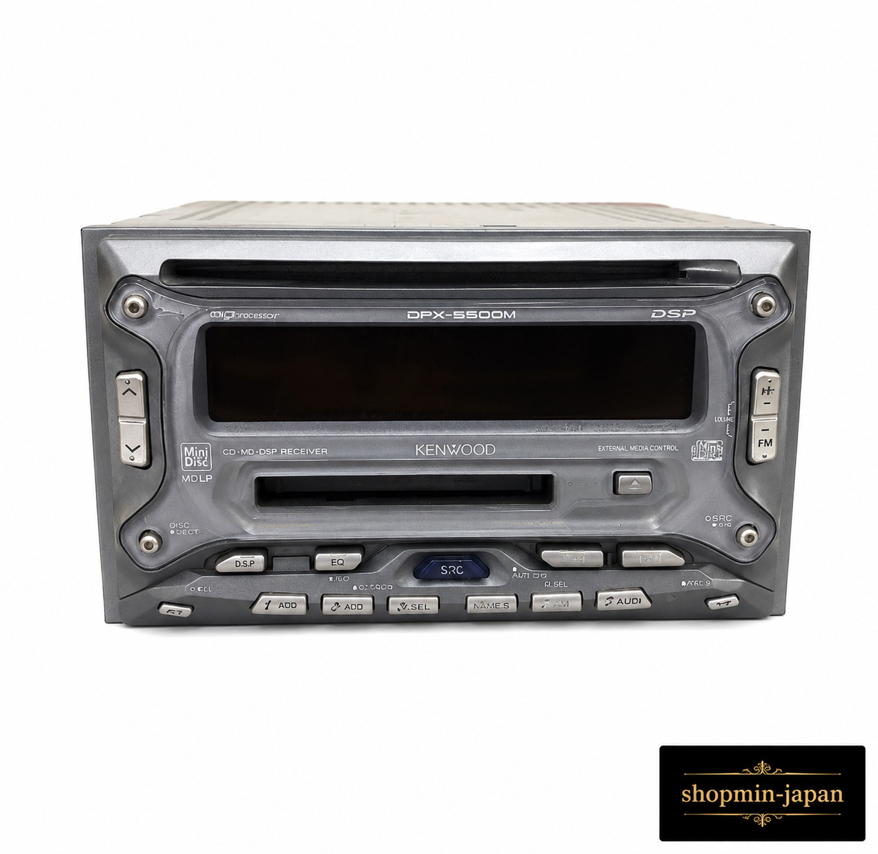 KENWOOD DPX-5500M 2DIN Car Audio CD MD DSP Player Tested JDM Japan