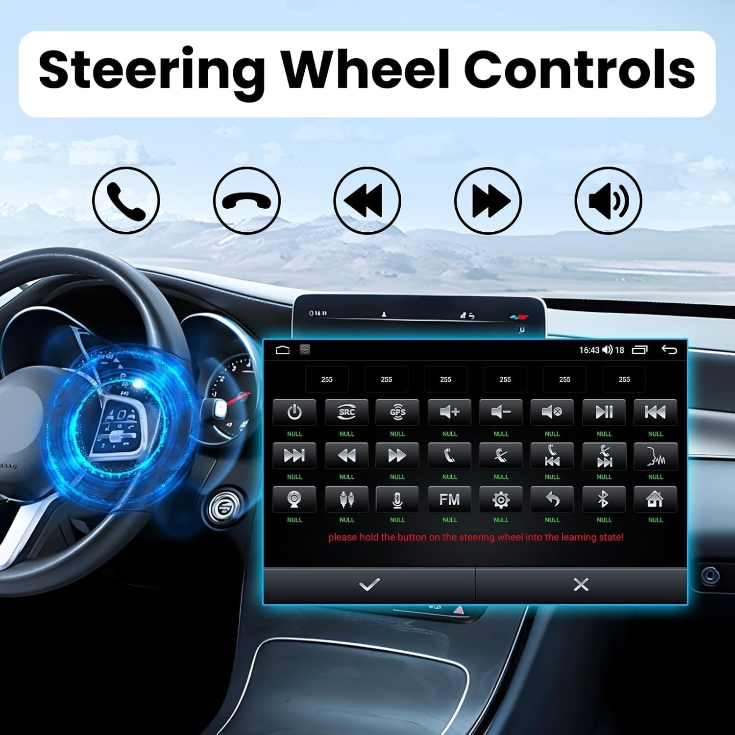 Carplay Radio For 2015-2020 Honda Fit Apple Carplay Bluetooth w/Cam