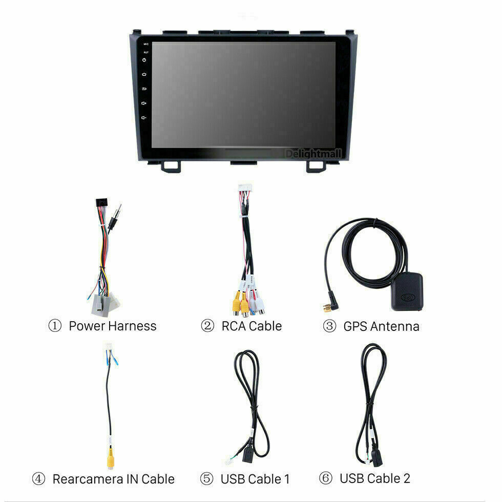 For 2008 – 2011 Honda CRV 9” Touch Screen Android 11 Car Radio Player GPS Wifi