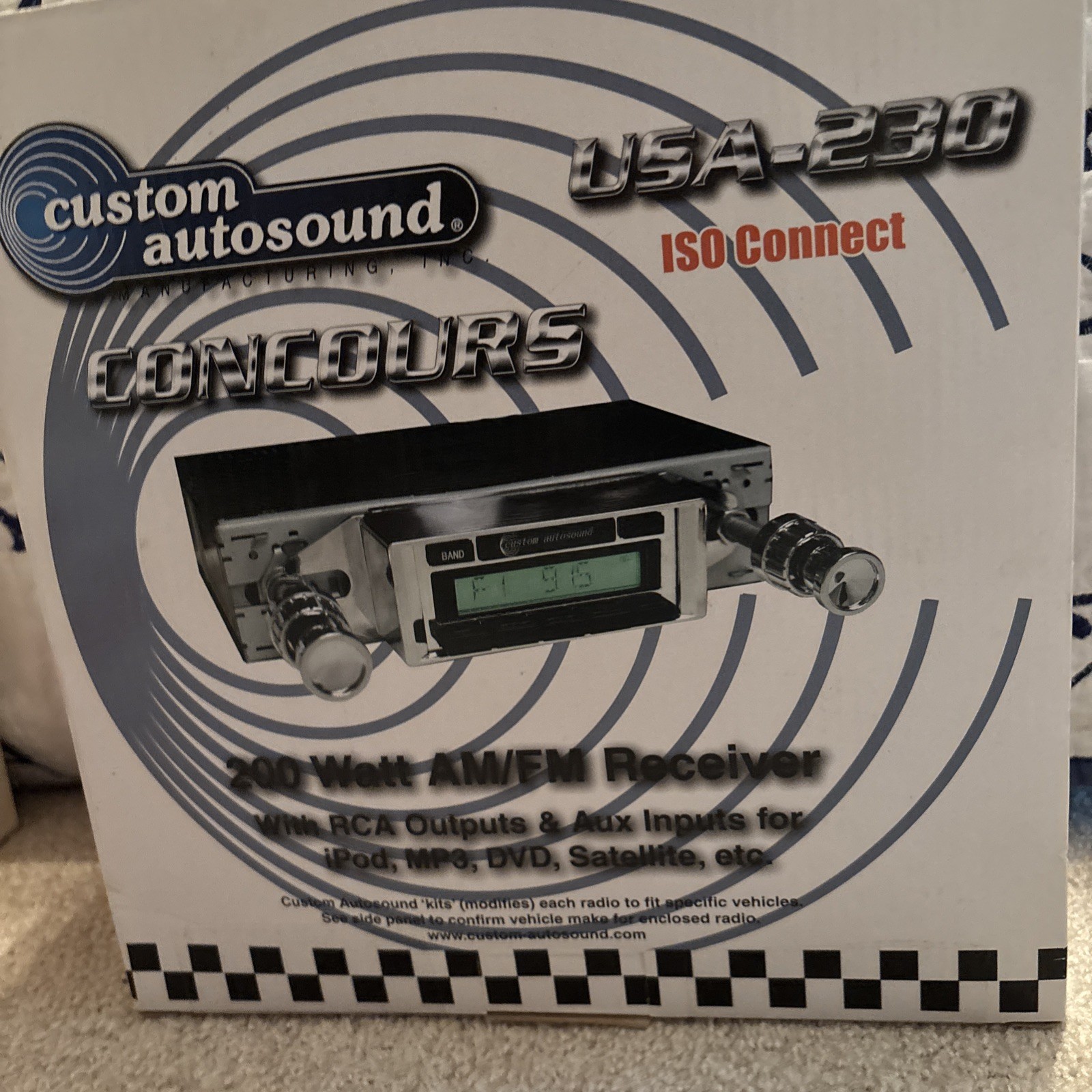 Vintage Styl Custom Auto Sound USA USA-230 – Original Box Open box 55-57 T Bird