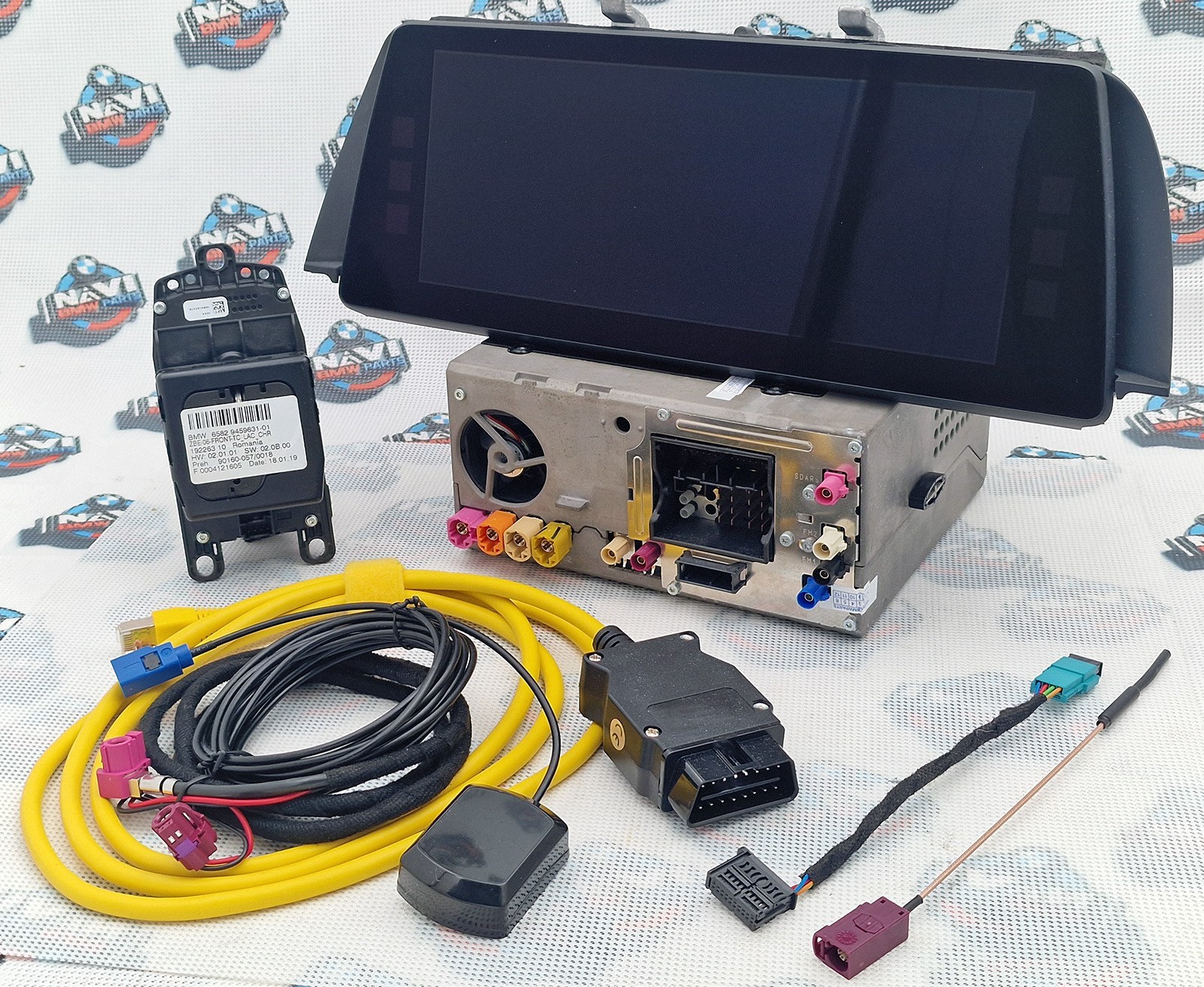 BMW 5er F10 EVO ID6 HDD GPS navigation upgrade set with carplay Touchscreen