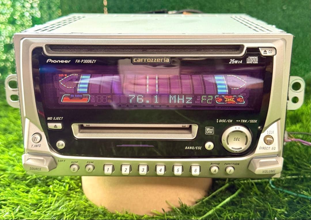 Pioneer Carrozzeria FH-P3006ZY 2DIN CD MD Receiver Tested Head Unit Japan