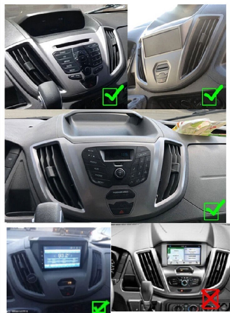 Radio Carplay For 2015-2019 Ford Transit BT WiFi Backup Camera GPS Navi FM RDS