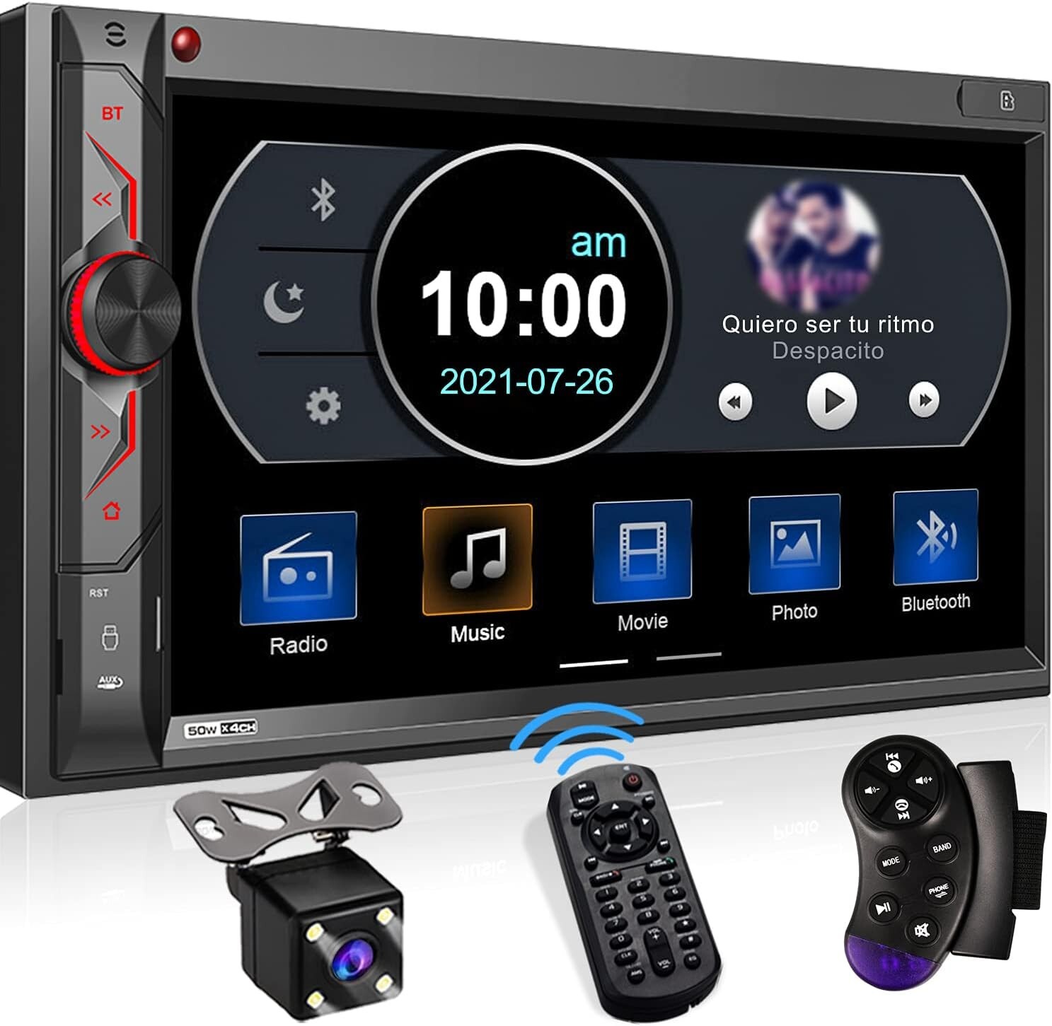 Double Din Car Multimedia System, 7-Inch HD Touchscreen Car Stereo Receiver