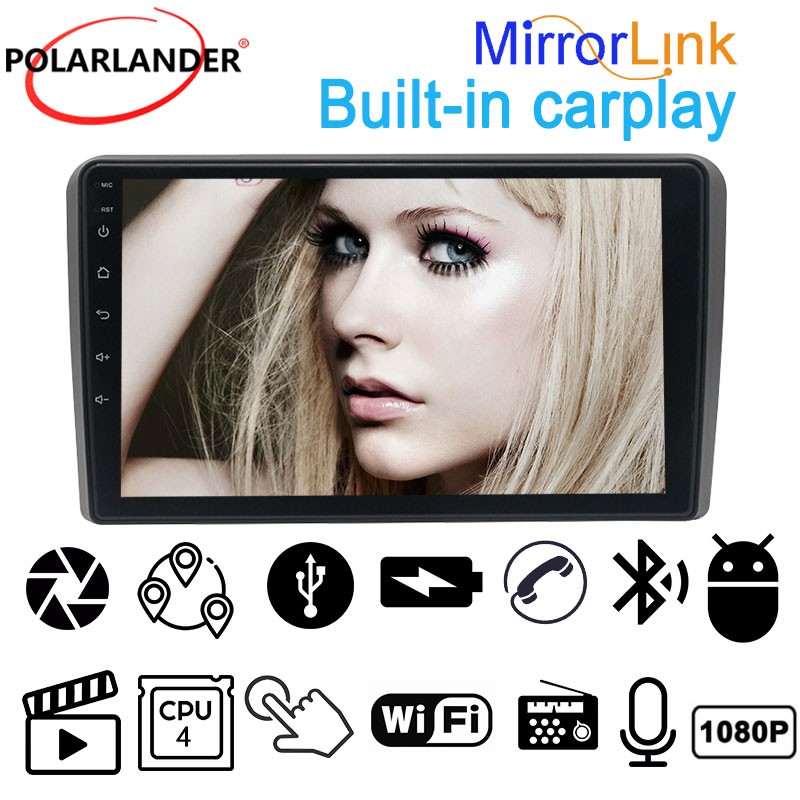 Car Radio 9 Inch 2Din Android Wireless Carplay Stereo GPS Navigation