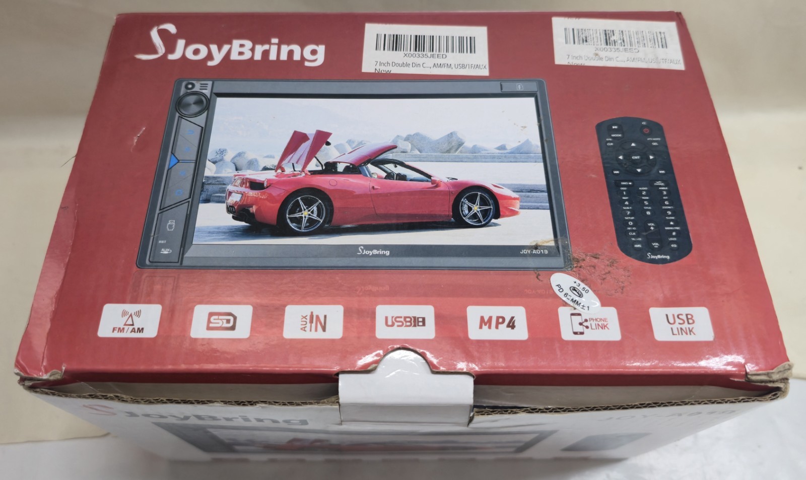 JoyBring JOY A019 7″ HD Car Multimedia Player Touchscreen Bluetooth FM AUX MP4