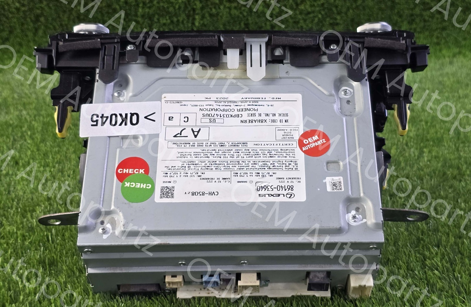 Lexus IS250 IS300 IS350 2020-2024 Gracenote Radio control Unit 86140-53640 Used