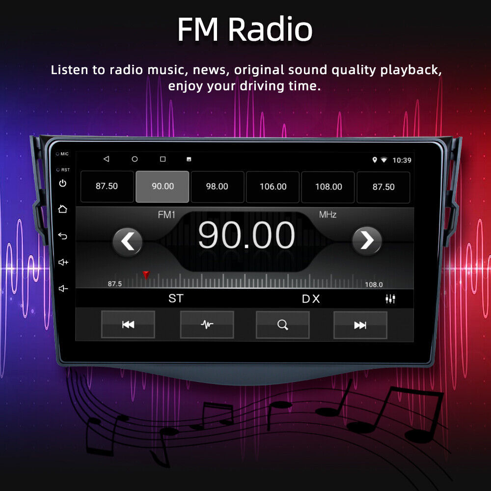 2+64G For Toyota RAV4 2007-2012 Carplay Android Car Radio Stereo JBL 1280*800 FM