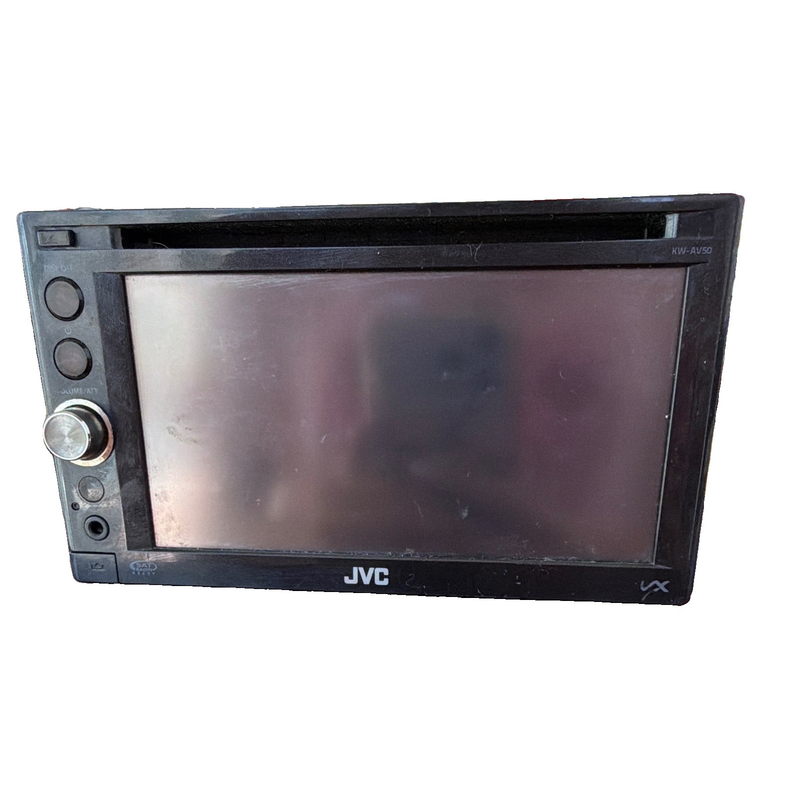 JVC KW-AV50 Double DIN DVD Touchscreen Car Stereo + Wiring Harness Untested
