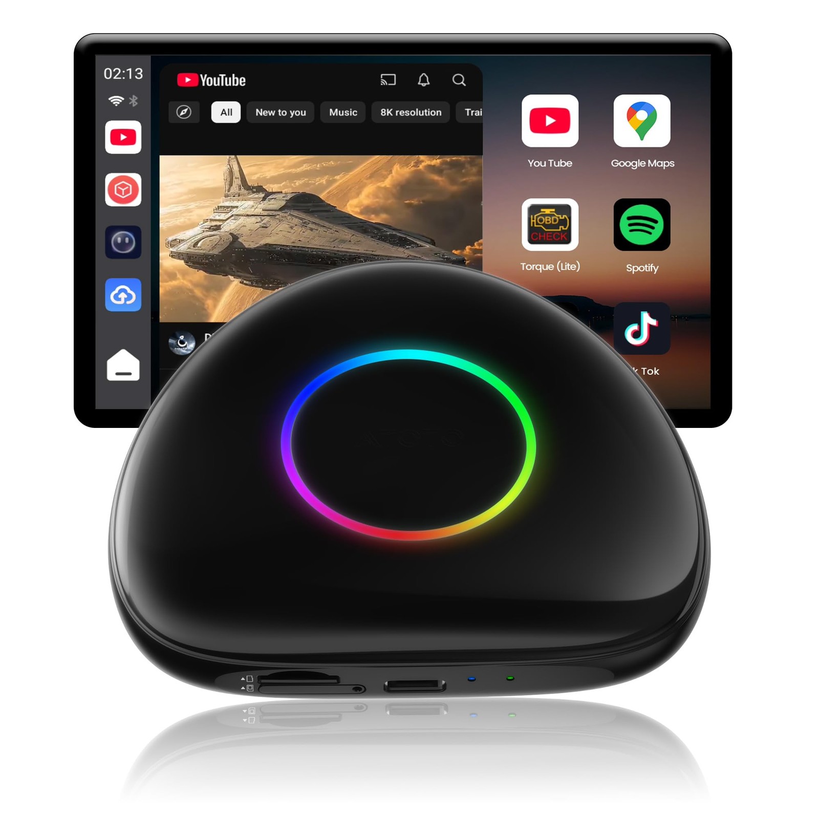 Wireless Carplay Adapter ATOTOOUT Magic AI Box – CarPlay & Android Auto Adapt…