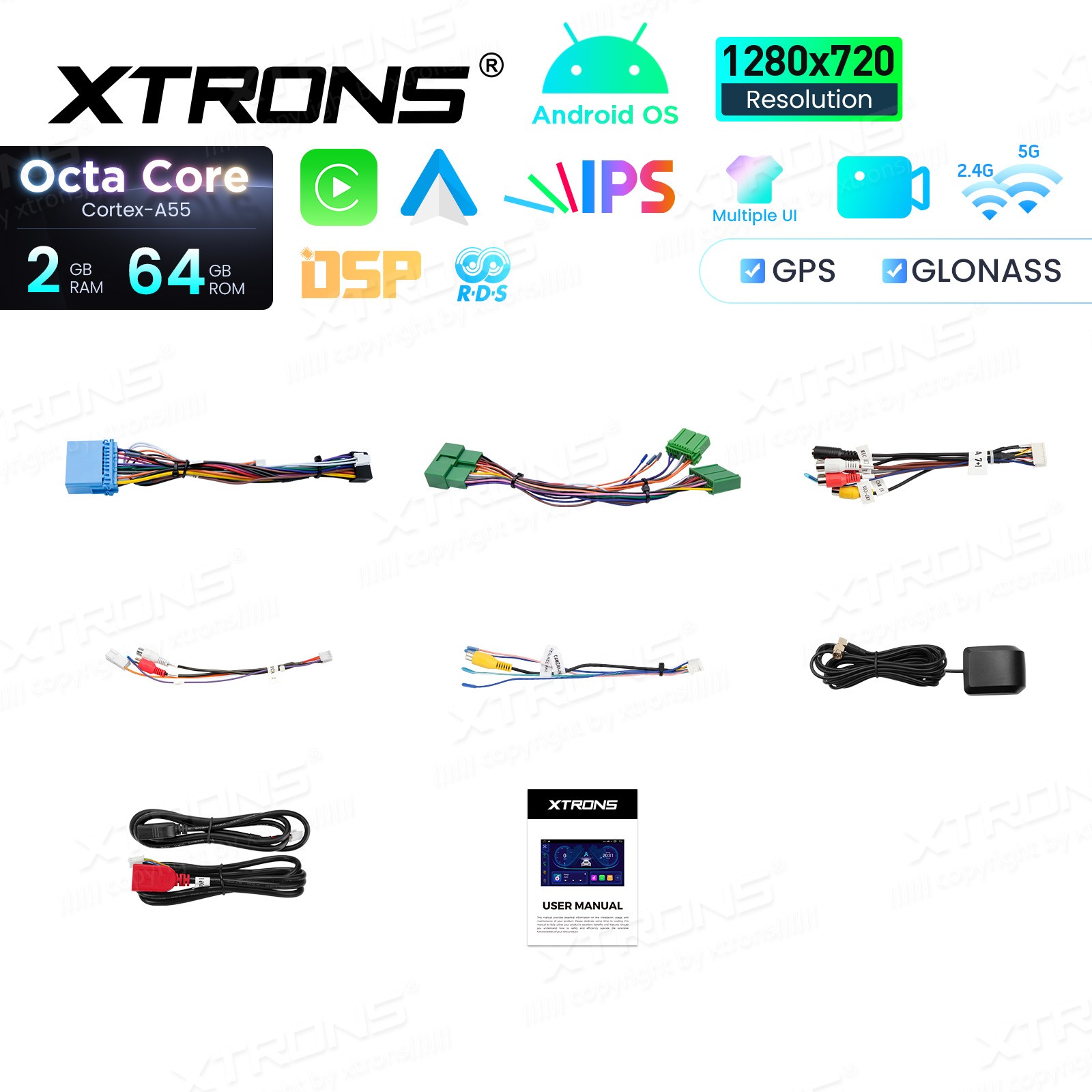 For Honda Accord 2003-2007 CarPlay Android 14 Car Stereo Radio GPS IPS WIFI 64G