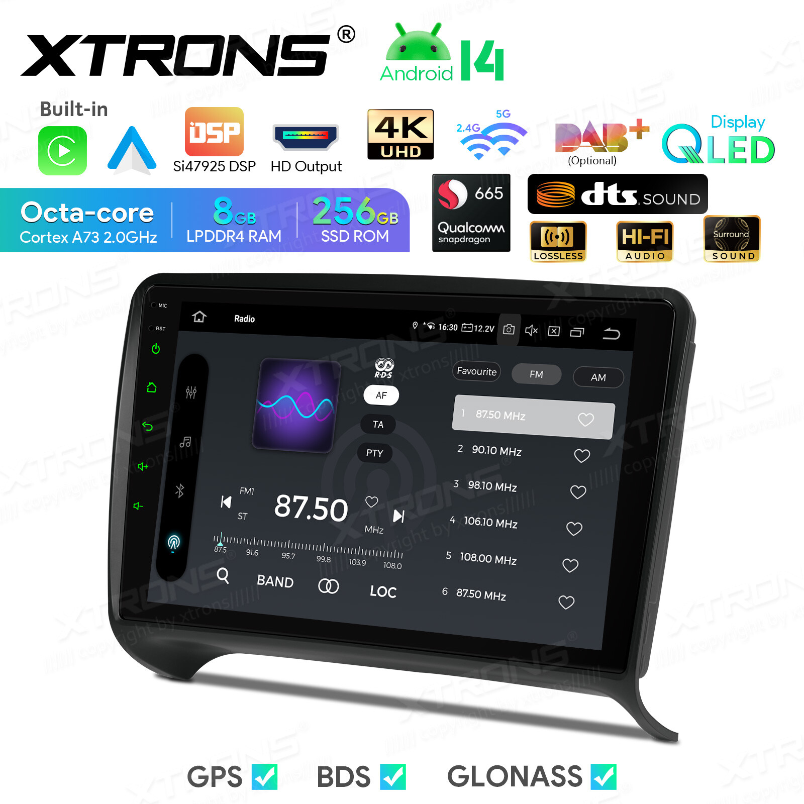 Sat Navi 8-Core Android 13 256GB Car Play GPS Radio Stereo WiFi HDMI For Audi TT