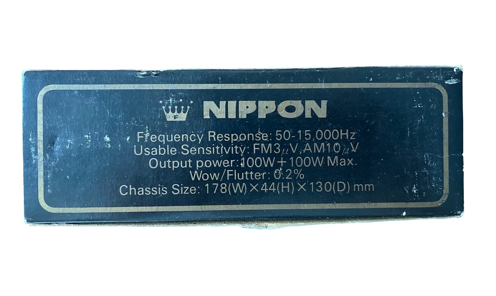 NOS VINTAGE Nippon FS-4343 Cassette Deck Car Stereo Receiver Equalizer JAPAN