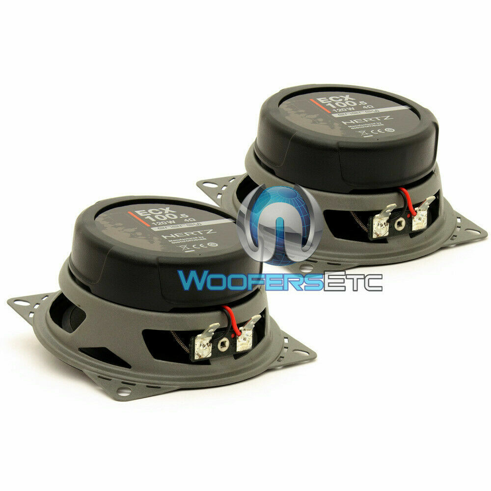HERTZ ECX-100.5 4″ 120W CAR 2-WAY MYLAR SUPER TWEETERS ENERGY COAXIAL SPEAKERS