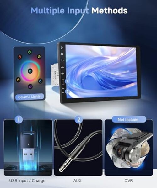 Single Din Car Stereo Support Wireless Carplay Android Auto You-Tube, 9 9 Inch