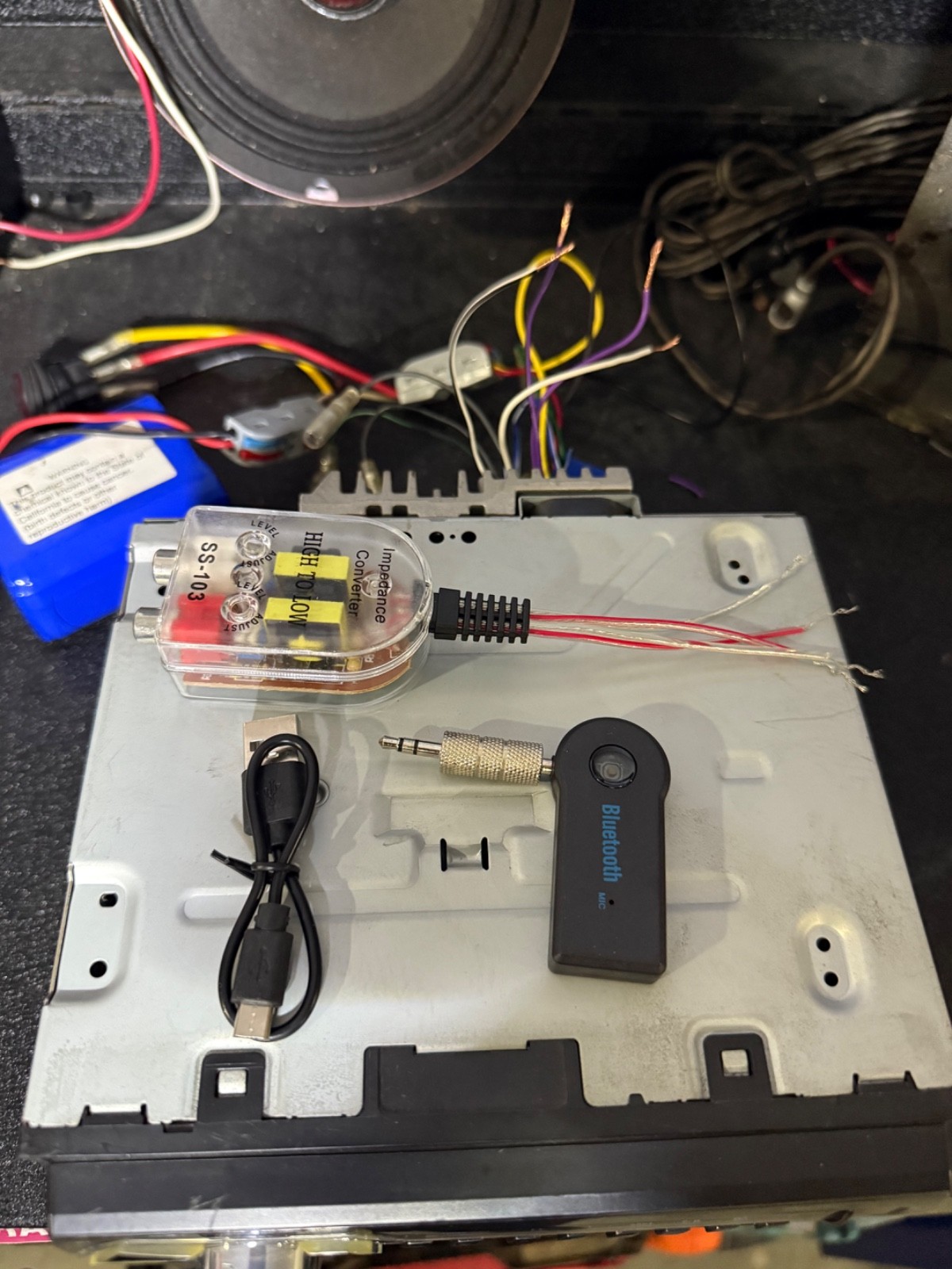 pioneer carrozzeria mvh-380 single din tested and working bluetooth adapter incl