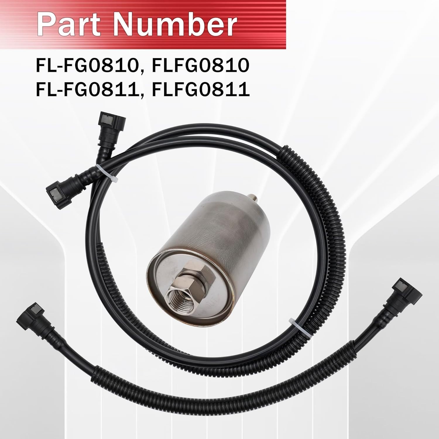 FL-FG0810 Fuel Lines Kit Nylon Compatible with GMC Yukon 2002-2004, Fit for
