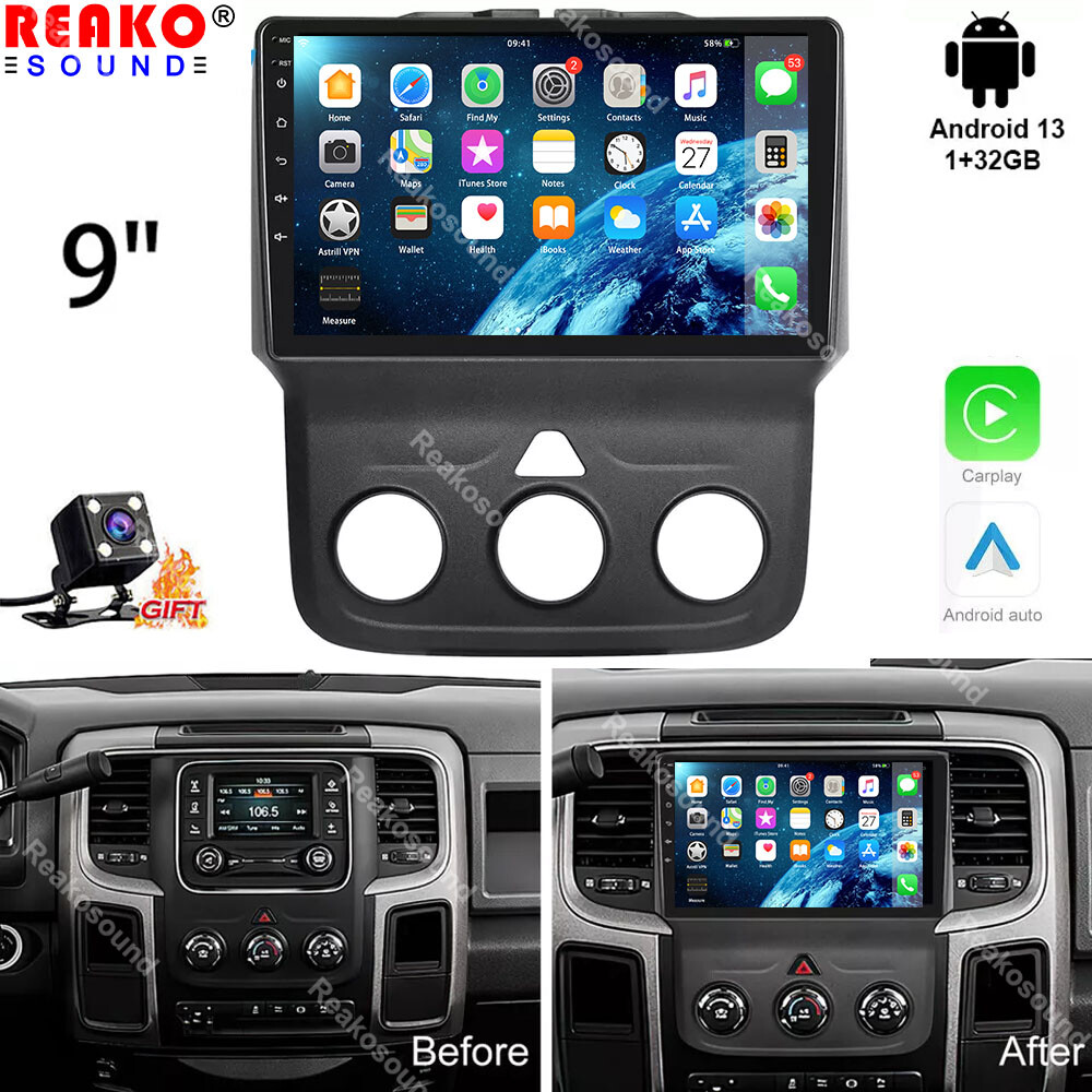 For 2014-2018 Dodge Ram 1500 2500 3500 Android 13 Car Stereo Radio GPS Navi Wifi