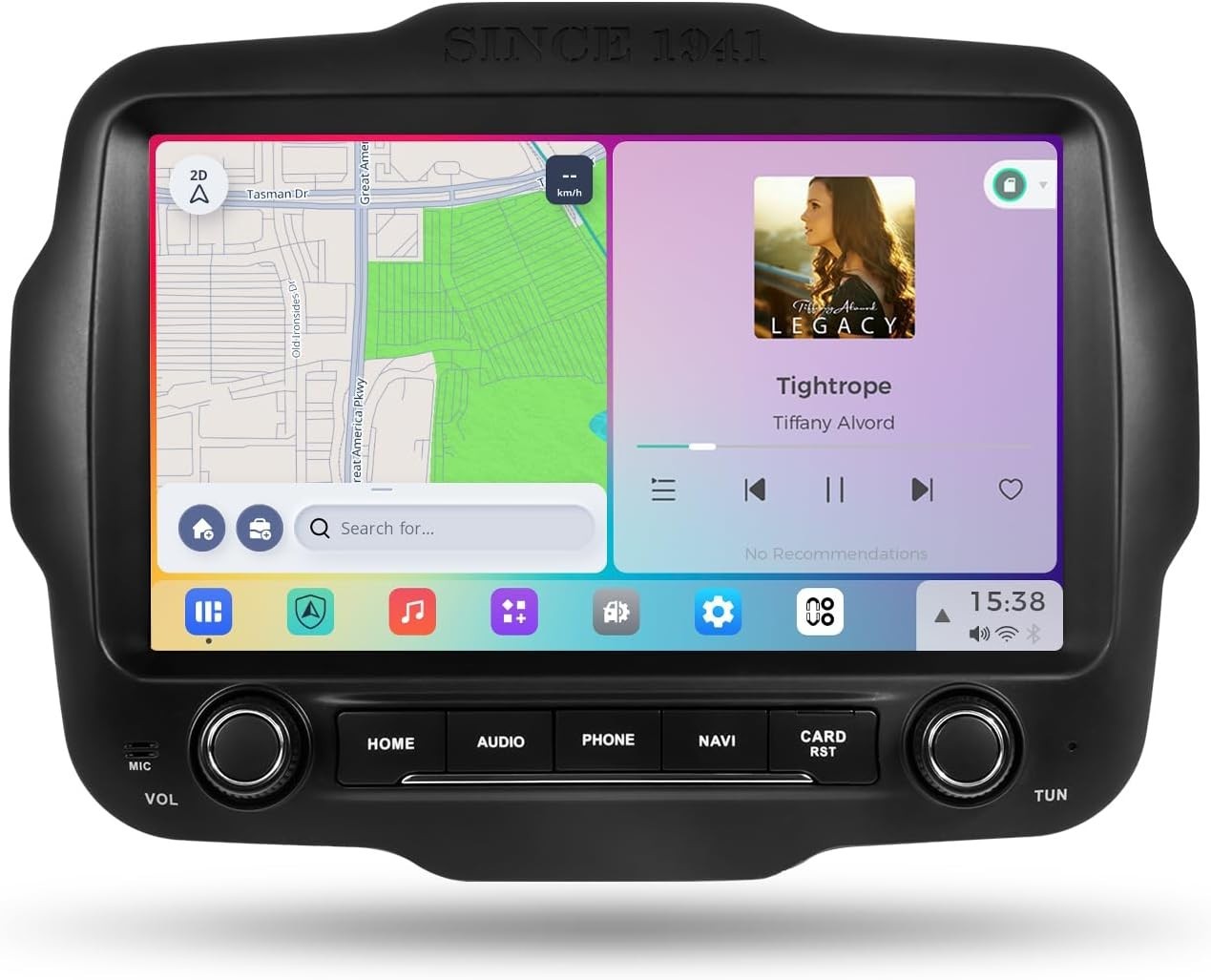 Dasaita 9” Stereo For Jeep Renegade 2015-22 Apple Carplay Android 13 Car Radio