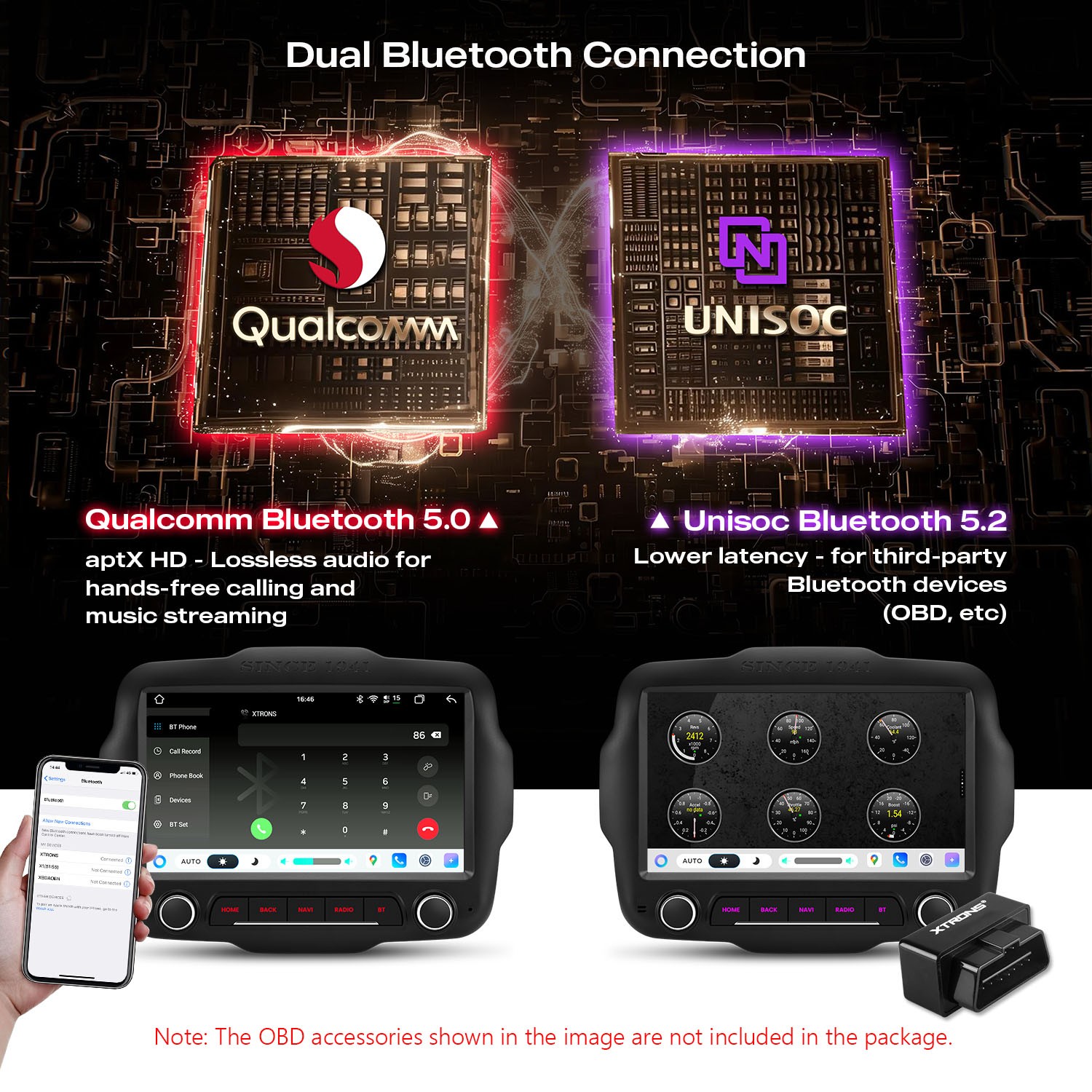 Android 14 Radio for Jeep Renegade 8-Core 8+128GB Wireless CarPlay Auto DSP 4G