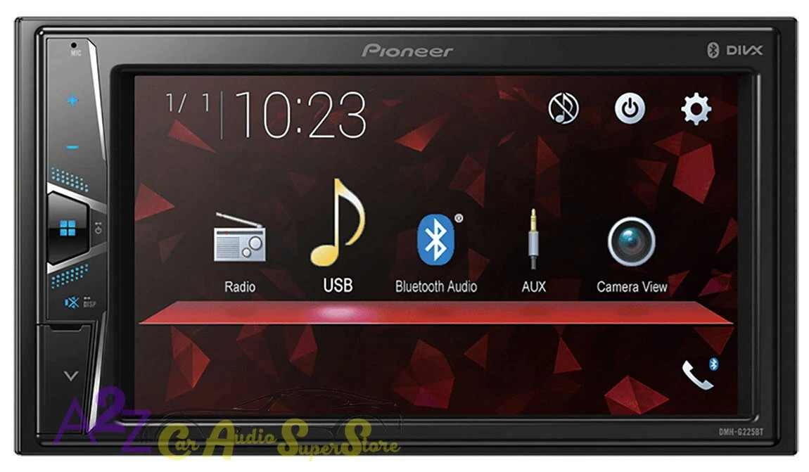 PIONEER DMH-G225BT 2-DIN DIGITAL MEDIA AV RECEIVER 6.2-IN TOUCHSCREEN BLUETOOTH
