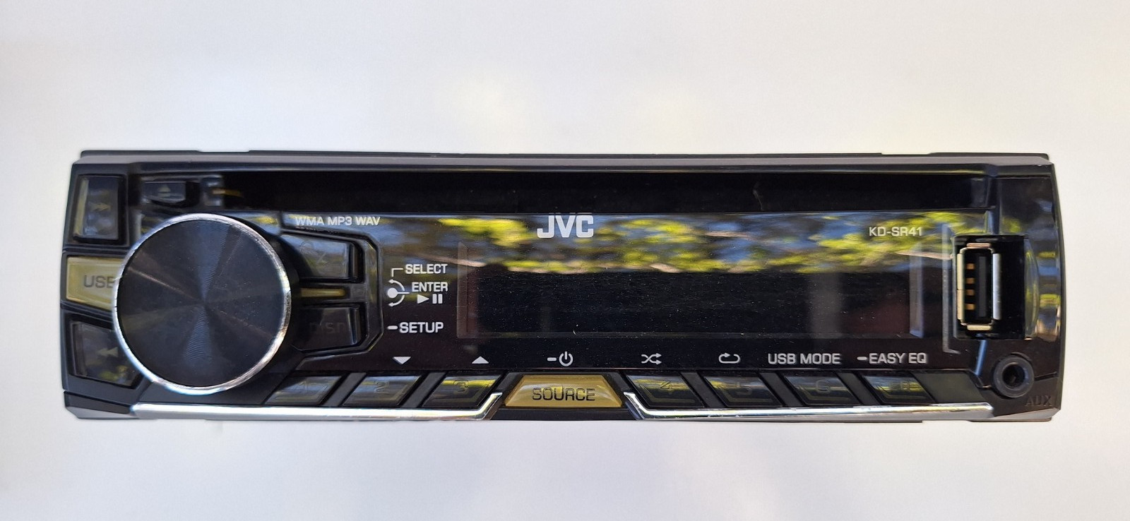 JVC KD-SR41 CD Receiver YJ1-0090-11 USB WMA/MP3/WAV