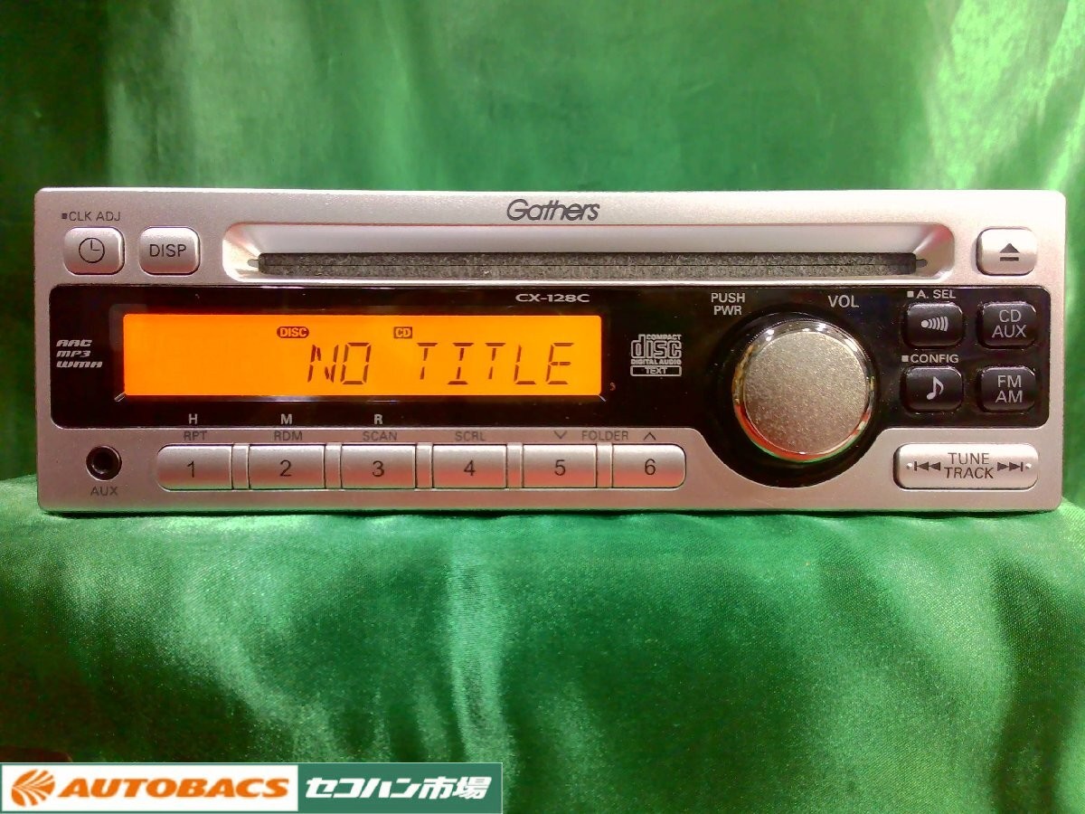 Honda Gathers CX-128C CD AUX Radio 1DIN OEM Audio JAPAN