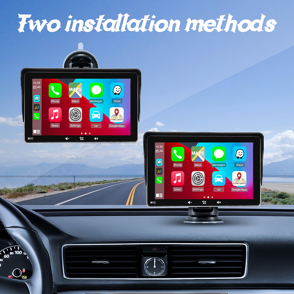 7” 2.5D IPS Portable Car Radio Android Auto Apple Carplay TouchScreen Bluetooth