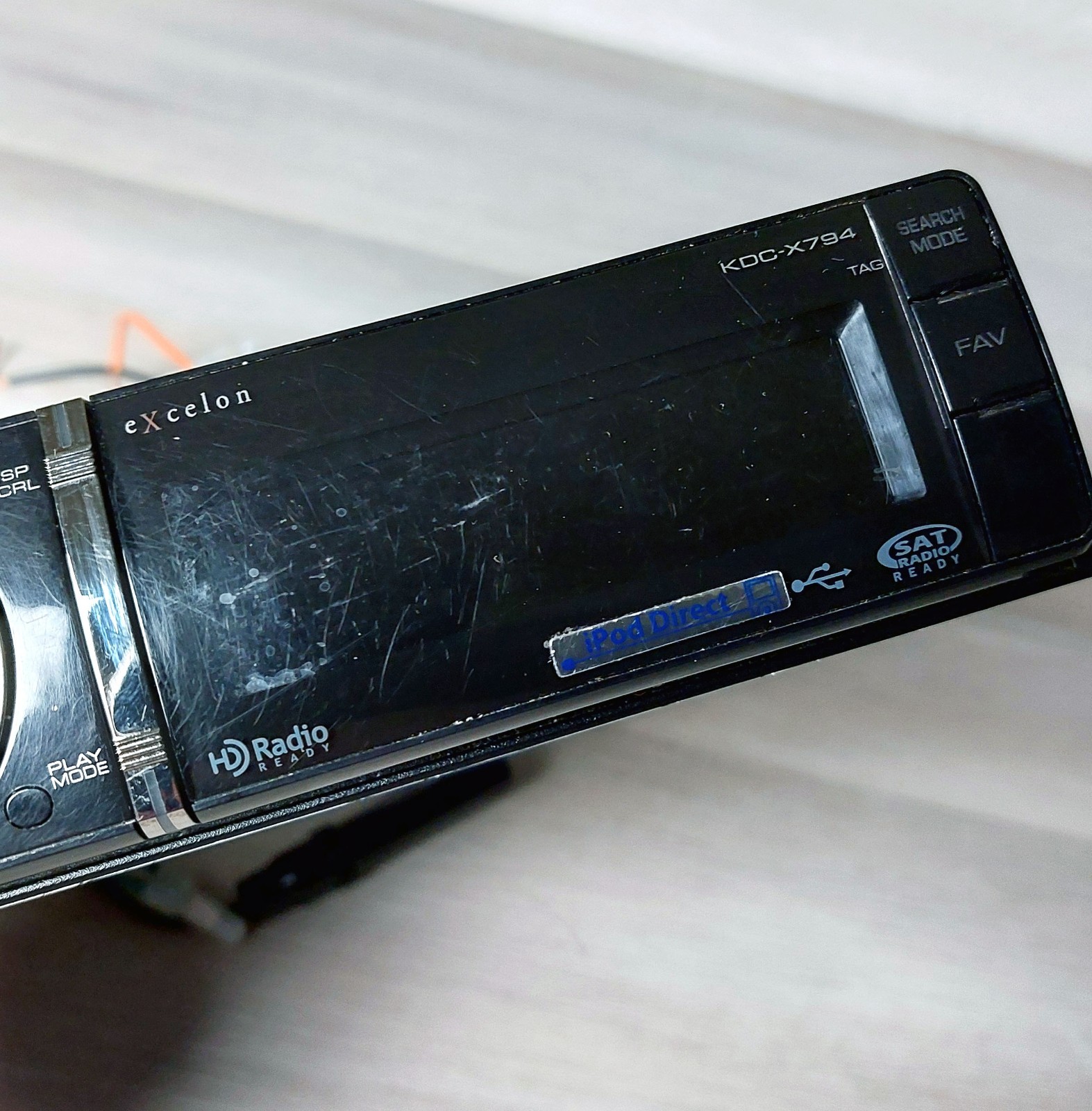 TESTED KENWOOD EXCELON KDC-X794 1-DIN RECEIVER CD PLAYER OLD SCHOOL USB FM RADIO