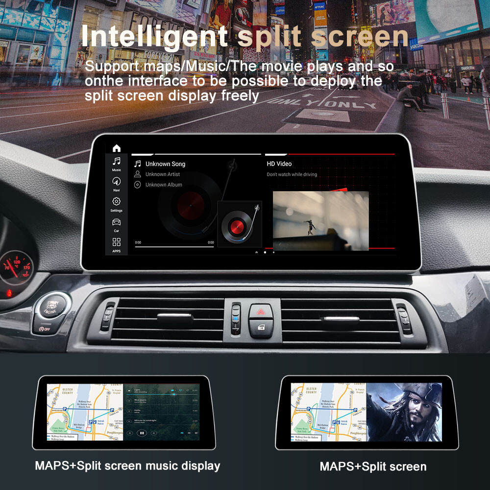 Ugode 12.3inch Android Screen Upgrade Stereo GPS BMW 5 Series F10/F11 2013-2017