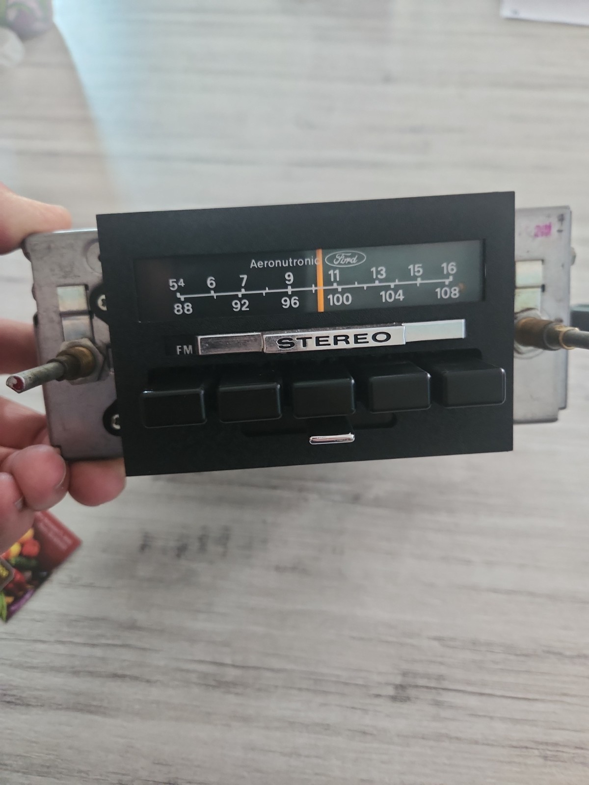Ford Radio STEREO AM FM T BIRD COUGAR MUSTANG Mercury 4 Channel Aeronutronic OEM