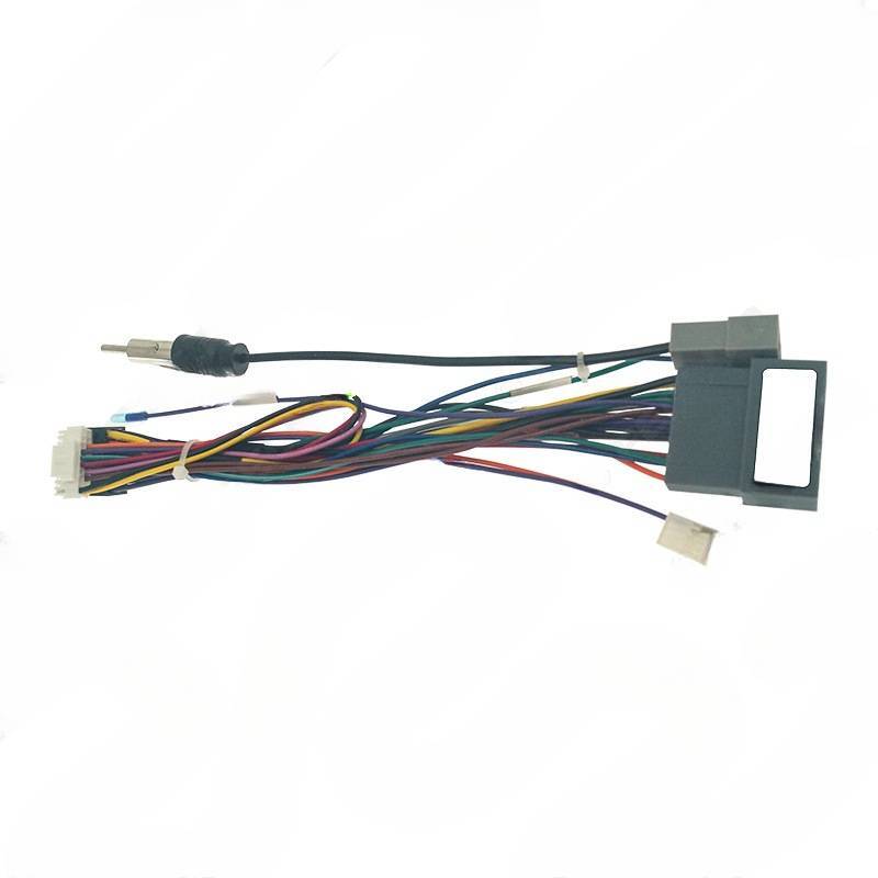 for Fit mid-range 16P Android navigation and audio power cord+protocol box