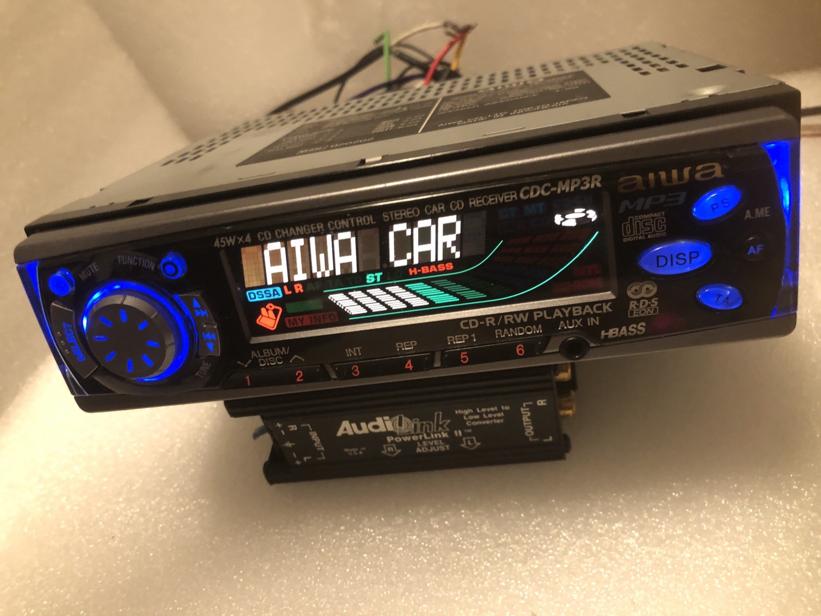 AIWA CDC MP3RYZ CD World 1st Mp3 Car Stereo RDS Radio AM-FM Aux Old School Y2k