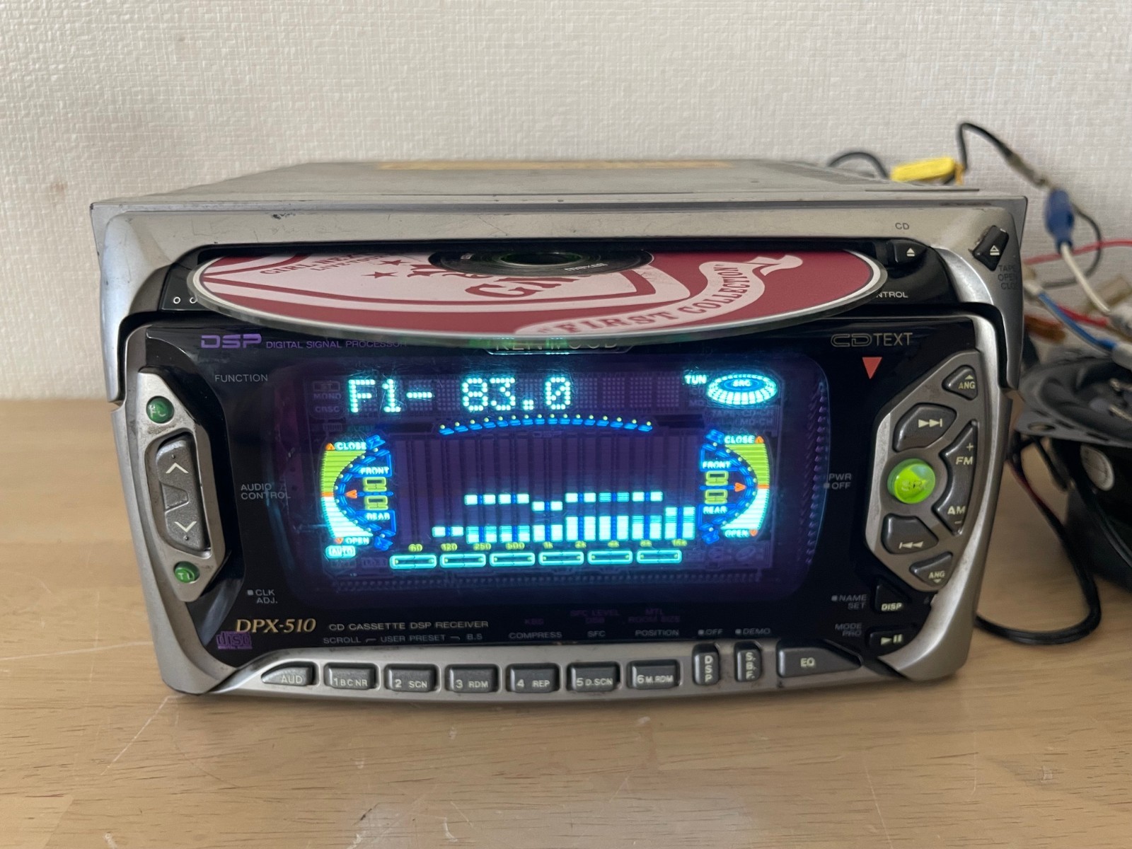 Kenwood DPX-510 2DIN Car Audio CD Cassette Tuner Bluetooth Player Tested Working