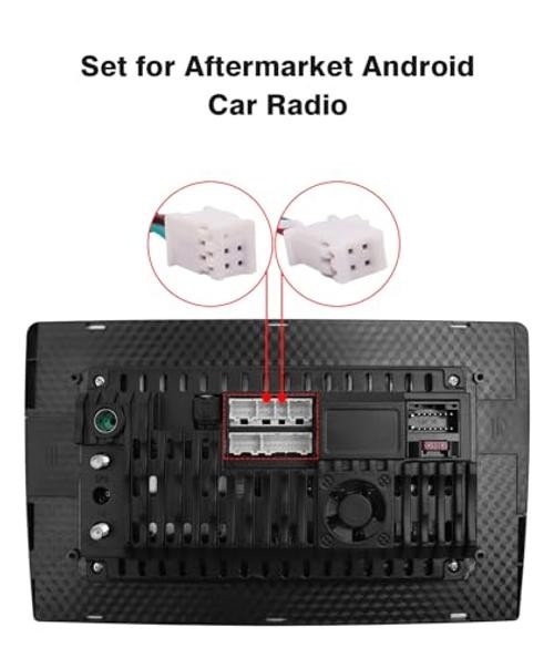 Car Stereo 4Pin & 6Pin USB Extension Harness Adapter (2 USBs Total) for