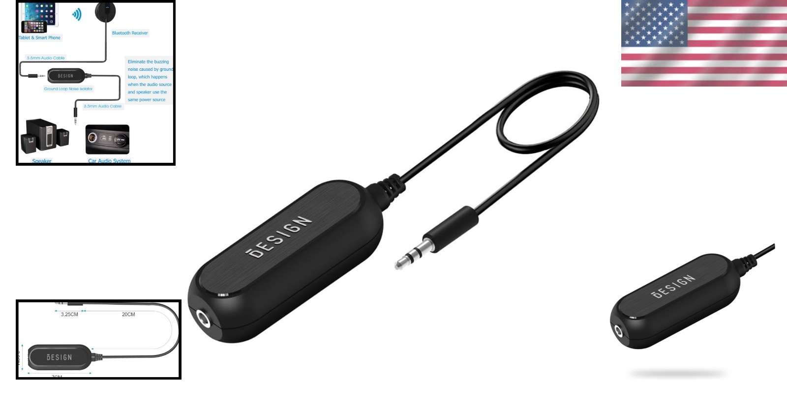 High-Quality 0.138 Inch Audio Ground Loop Isolator by Besign – Plug and Play