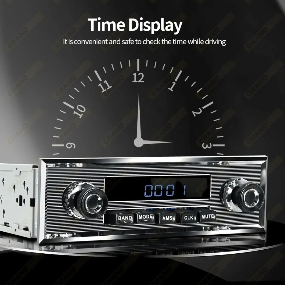1 DIN Car Stereo Bluetooth FM Radio MP3 Player USB AUX In Dash Audio