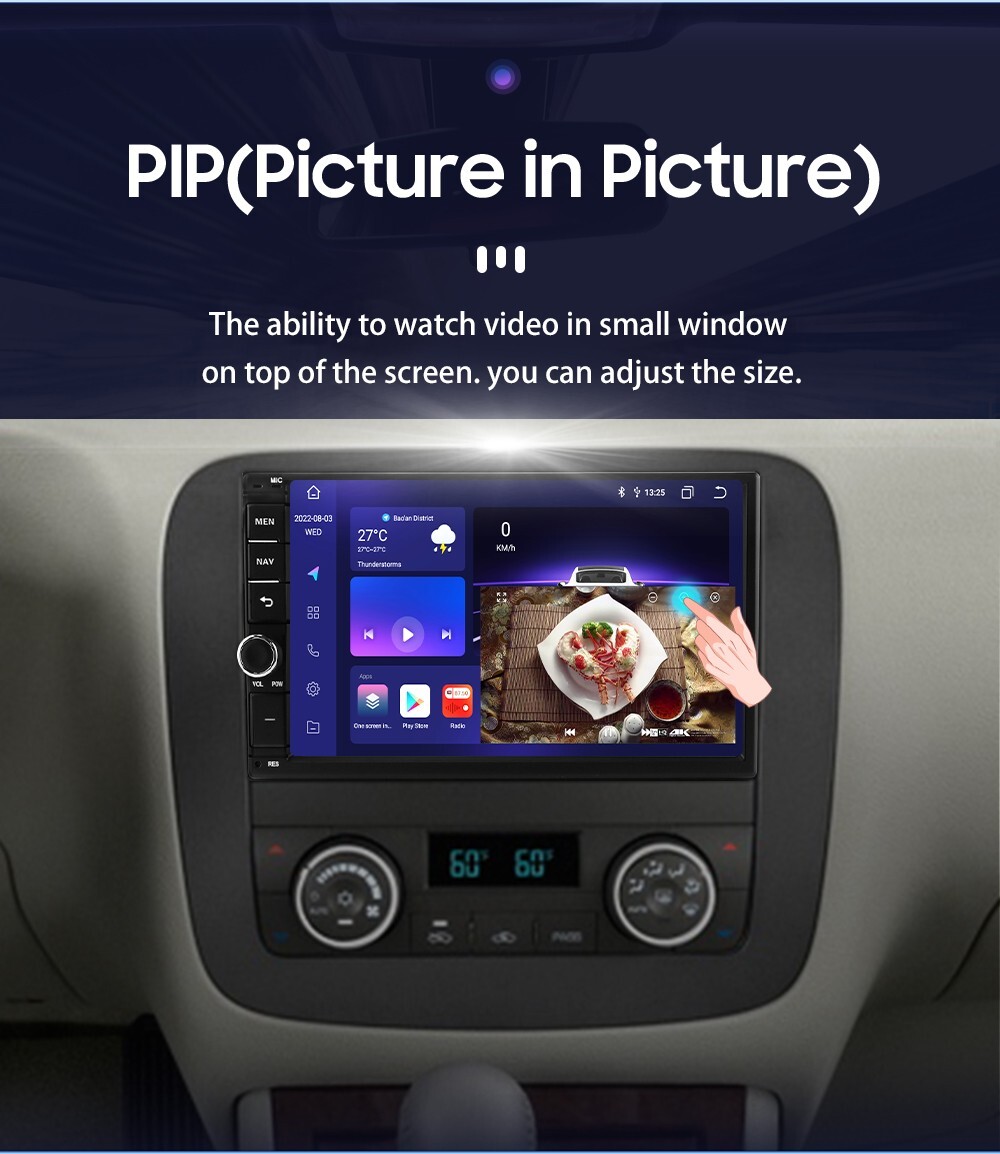 8+128 RAM 2Din 7”Android 12 8Core Car Stereo GPS Radio WiFi CarPlay DSP +AHDCAM