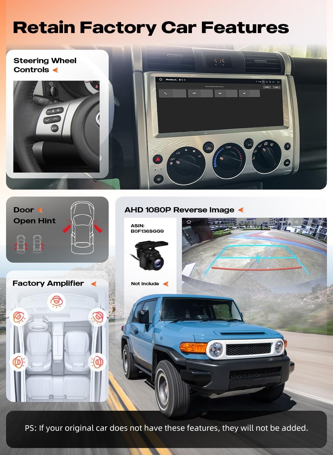 12.3Inch Car Stereo Radio For Toyota FJ Land Cruiser 2006-2021 GPS Carplay Navi