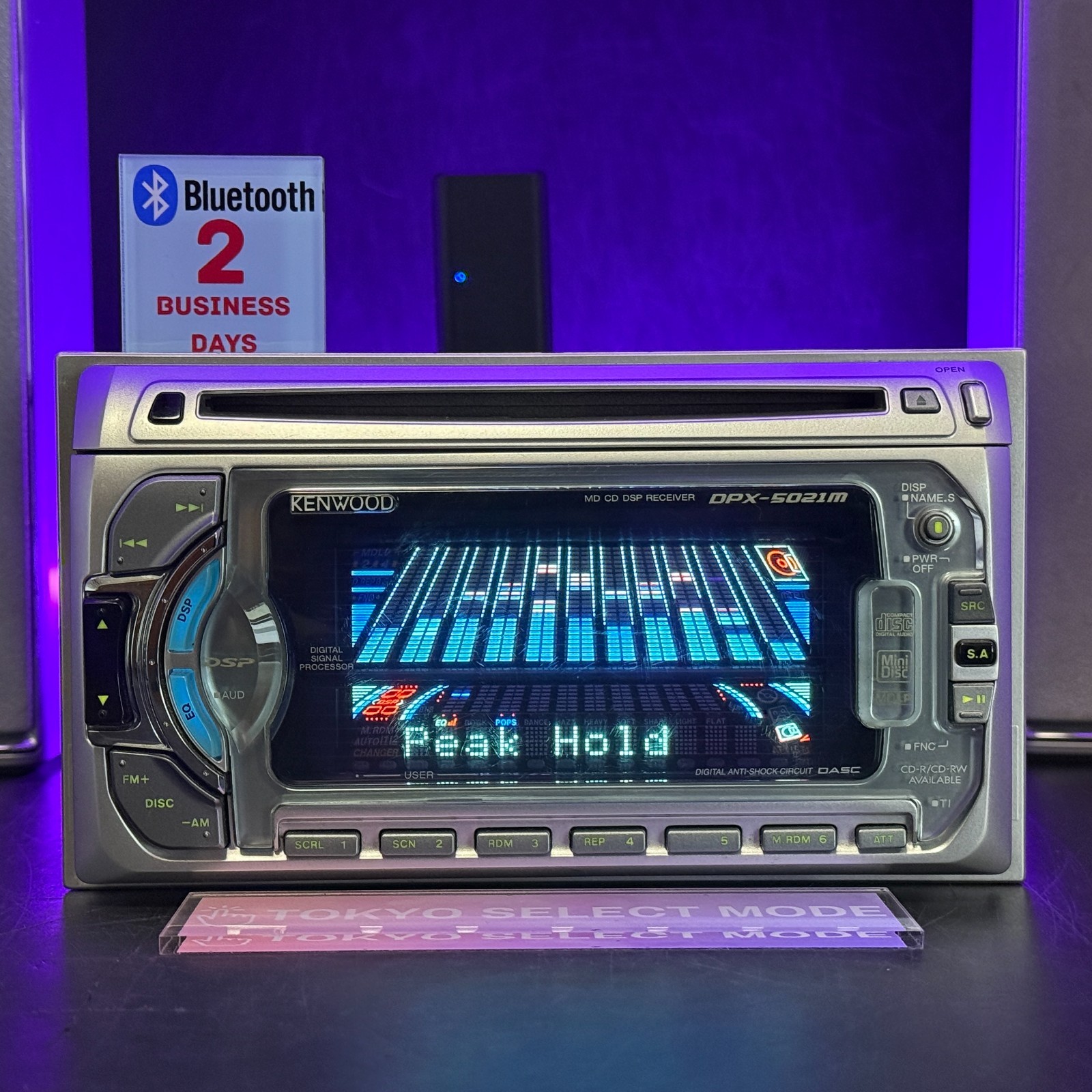 KENWOOD DPX-5021M Car Audio 2DIN CD MD DSP Working Tested JDM In Stock