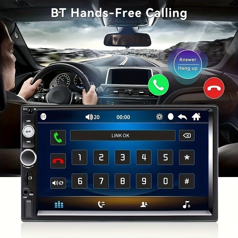 7″ Double 2 Din Car MP5 Player Bluetooth Touch Screen Stereo Radio Audio Mrrior