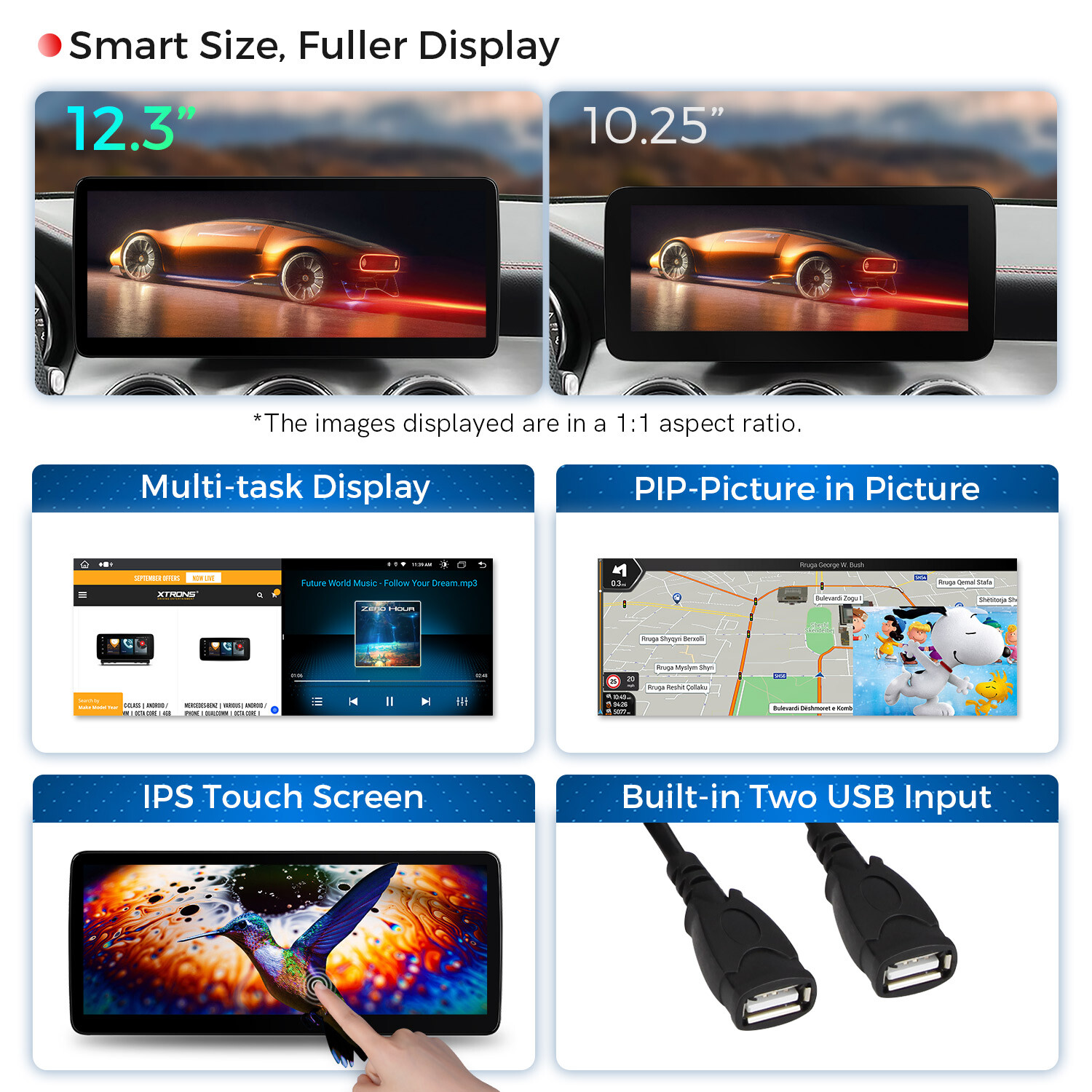12.3″ Android 13 Car Stereo GPS Navi 4G WIFI CarPlay DSP For Benz W176 X156 W463
