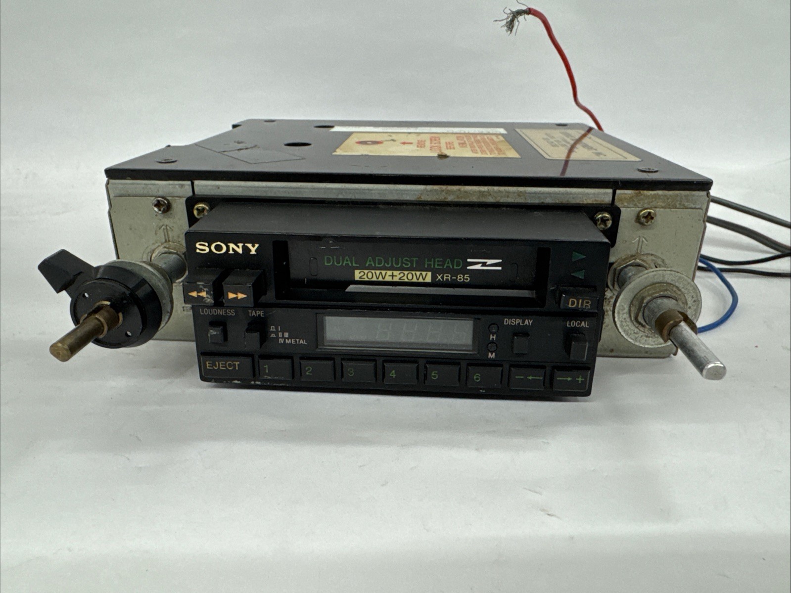 Vintage Car AM/FM Radio Cassette Player Sony XR-85 Shaft Post Style Rare