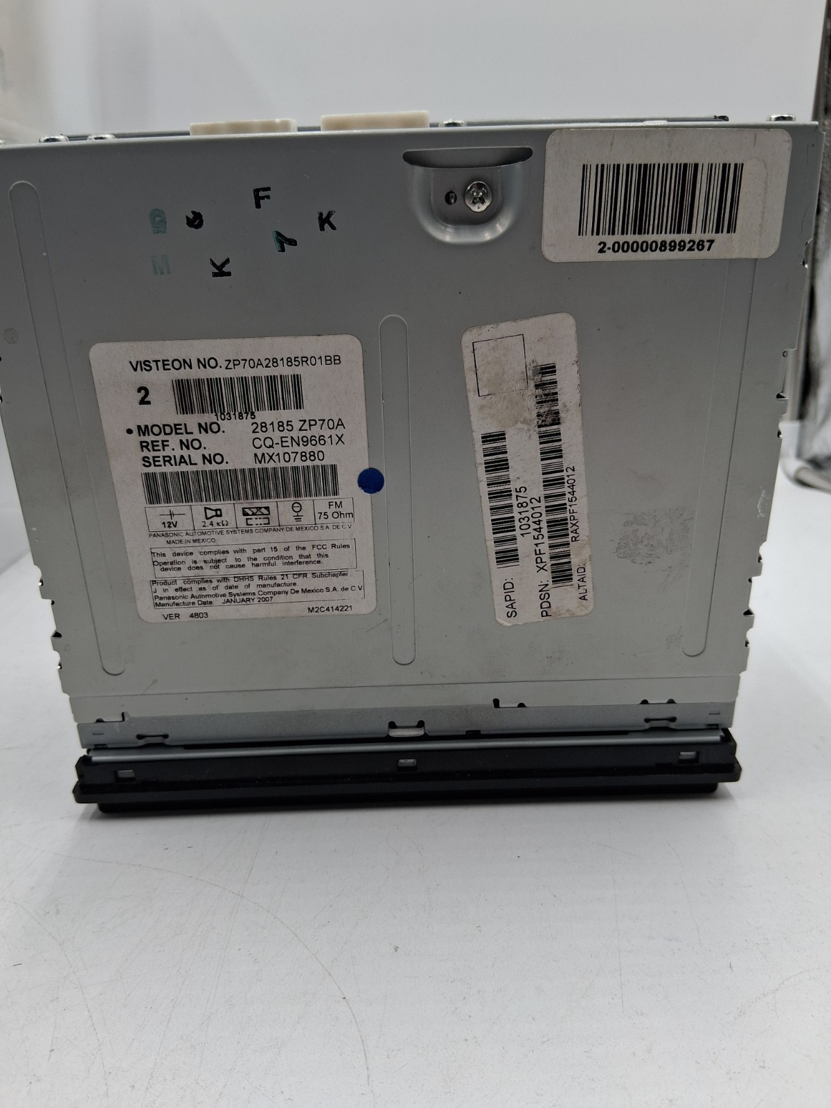 05 – 07 Nissan Frontier & Xterra Radio Cd Changer Player 28185 ZP70A