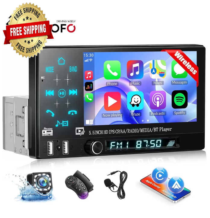 Estereo De Pantalla con Bluetooth Para Coche Carro Auto MP3 Player WMA/WAV/APE/F