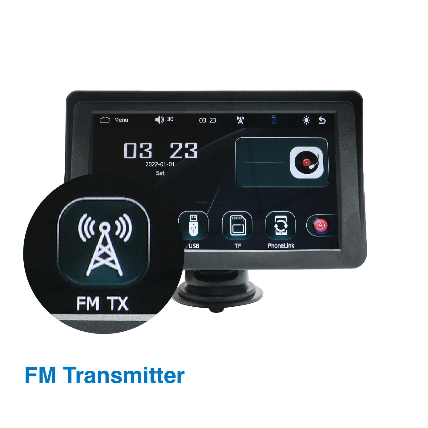 Laser 7″ CarPlay/Android Auto Touchscreen | Navigation, Music, Voice Assist